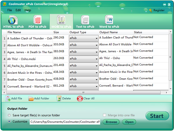 mobi file converter to epub