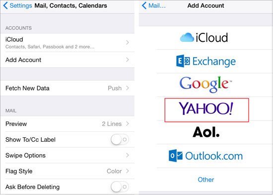 synchronize notes between iphone and ipad via yahoo account