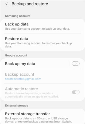 restore galaxy s9 after factory reset