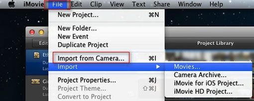 transfer videos to imovie on mac using a usb cable