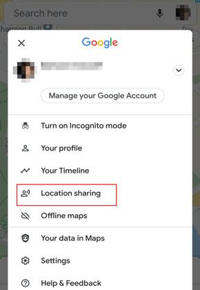 how to share location between iphone and android