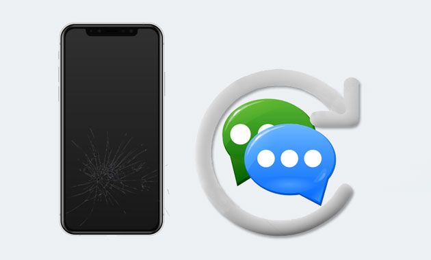 Textnachrichten von einem kaputten iPhone wiederherstellen