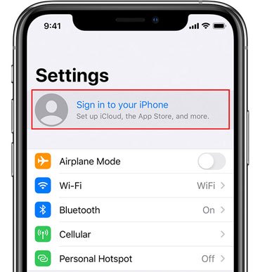 sign in with the same icloud account to transfer text messages to the new iphone