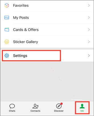 restore wechat history via wechat app on iphone