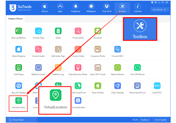 change location on ios devices using 3utools