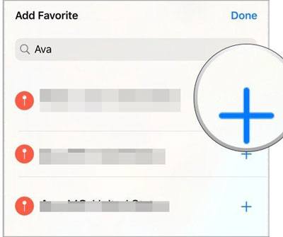 save or delete addresses on apple maps