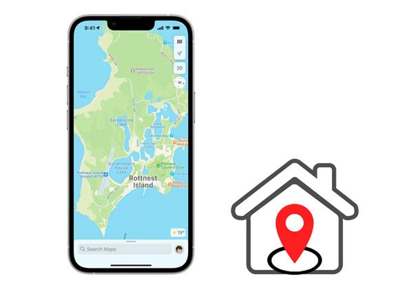 how to change home address on iphone