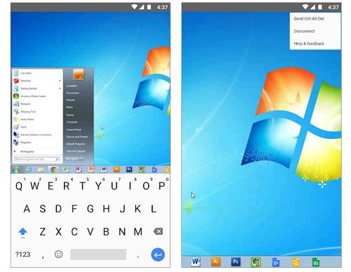 check pc screen on android via chrome remote desktop