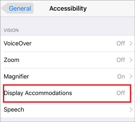 disable the grayscale feature via settings