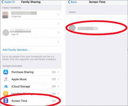 change the screen time passcode for your child on the iphone