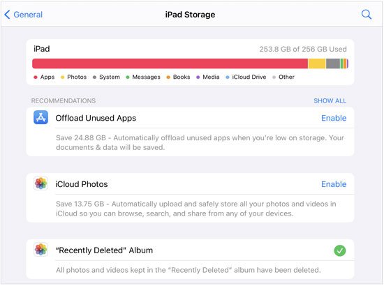 free up storage on your ios device if the screen becomes pink