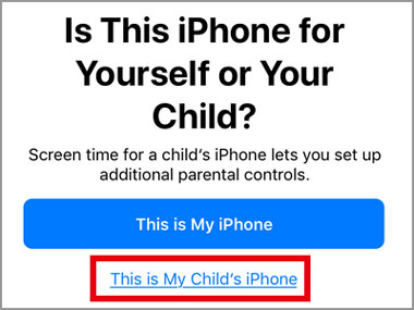 manage your child to use your iphone by changing the screen time