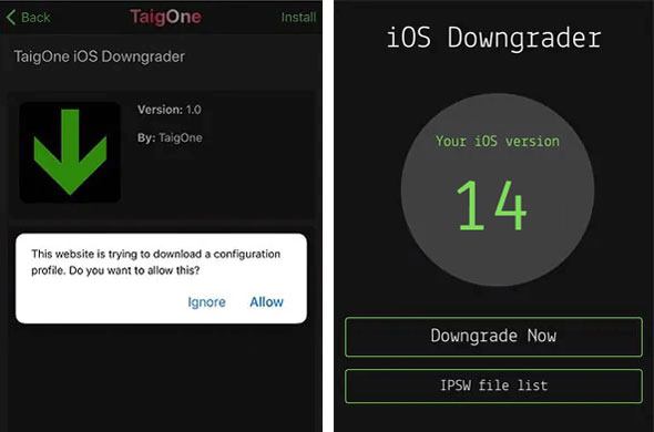 taigone downgrader
