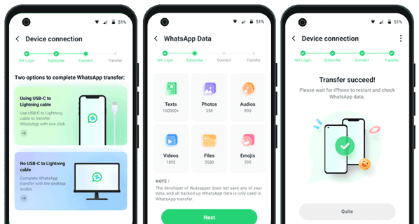 wutsapper whatsapp file transfer app