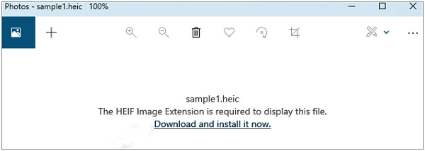 install heif image extension to view heic photos on pc