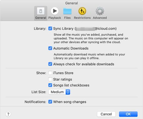 sync music library on mac to fix iphone music missing