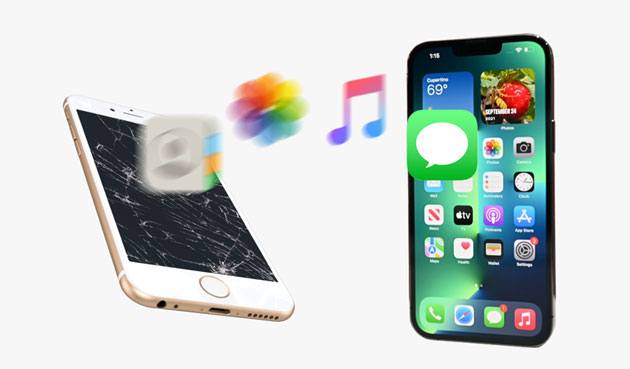 transfer data from broken iphone to new iphone