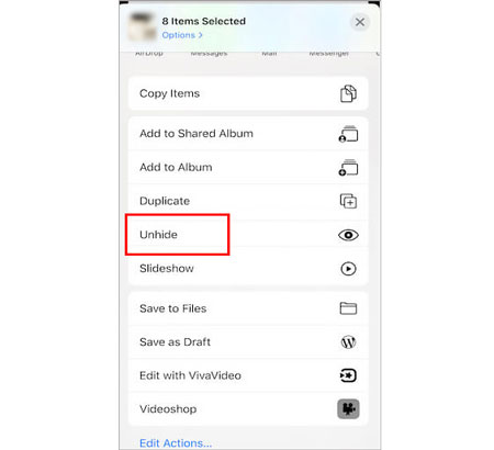 unhide fidden photos to fix icloud photos missing