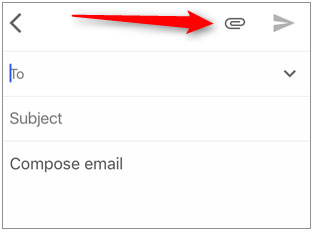 the paperclip icon on email