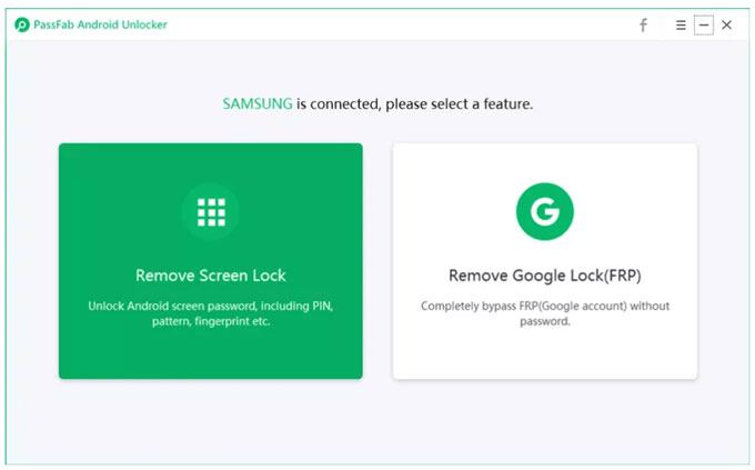 use passfab android unlocker for android lock screen removal