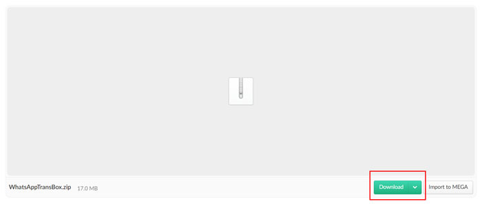 download whatsapptrans box to retrieve whatsapp backup from google drive to iphone
