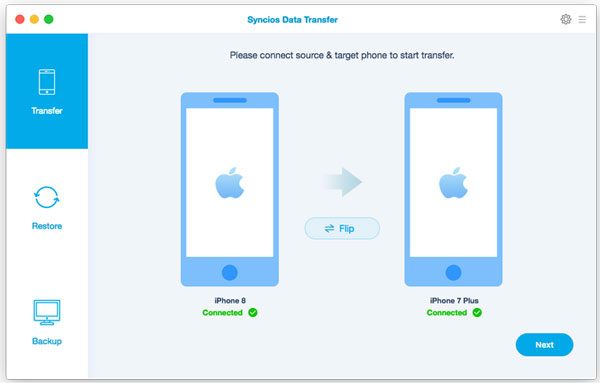 transfer data to ios devices with syncios data transfer without using move to ios