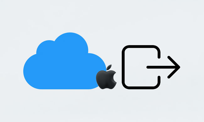 how to sign out of icloud without password