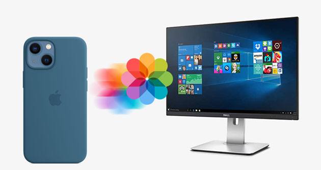 how to transfer photos from iphone to dell pc