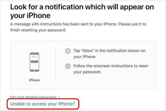当您无法登录时重置 apple id 密码