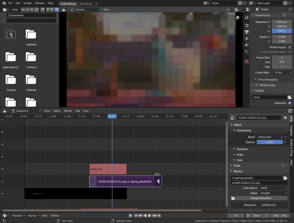 blender video editor