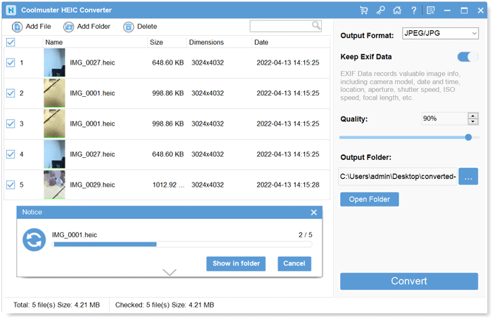 batch convert heic to jpg in google photos in one click