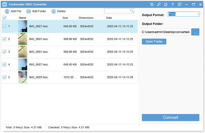 choose the output format