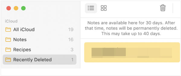 retrieve deleted notes on iphone from icloud recently deleted folder