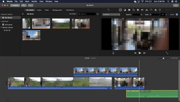 how to remove a watermark from a video using imovie