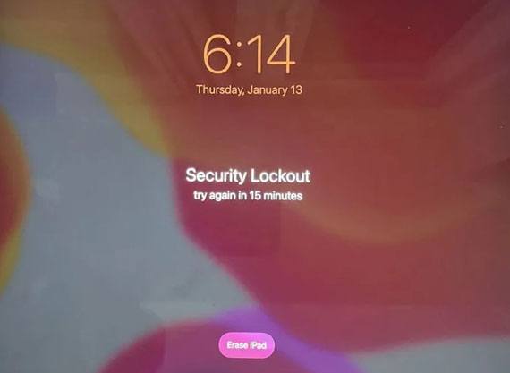 unlock ipad without connecting to itunes by erasing ipad