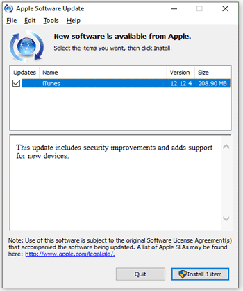 update itunes on windows pc to fix the stuck issue