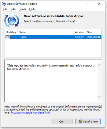 update itunes