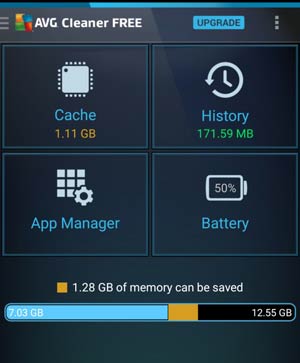 avg cleaner for android phones
