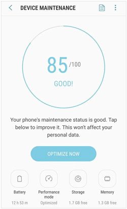 optimize the samsung phone performance if the display touch cannot work