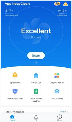keepclean app for clearing cache on android