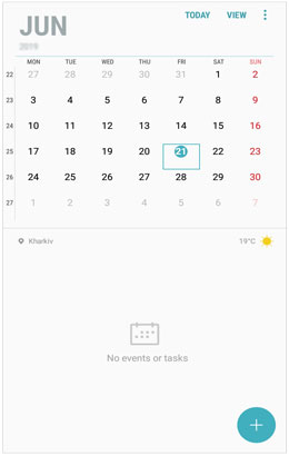 create events on samsung calendar