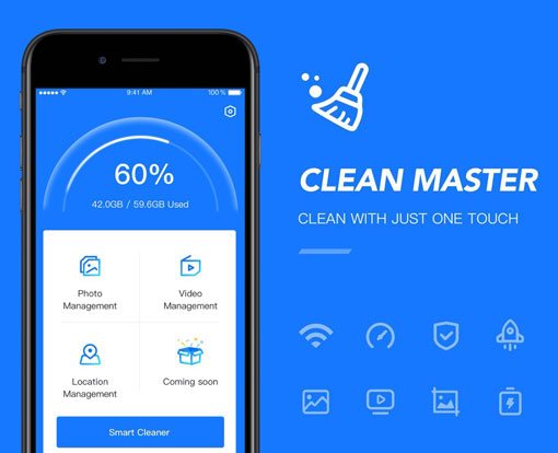 clean master is one of the best apps to clean iphone