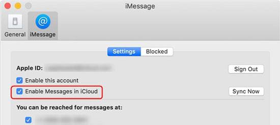 enable your message in icloud on mac