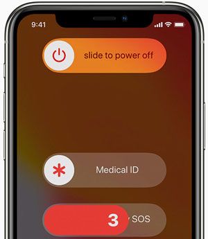 find medical id when you fond an iphone