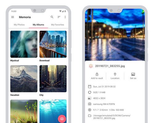 使用 memoria 照片库进行 Android 照片管理
