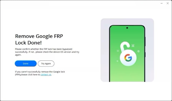 remove google frp lock done