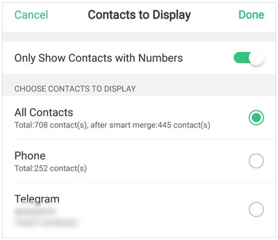 find out where your contacts are stored on your android phone