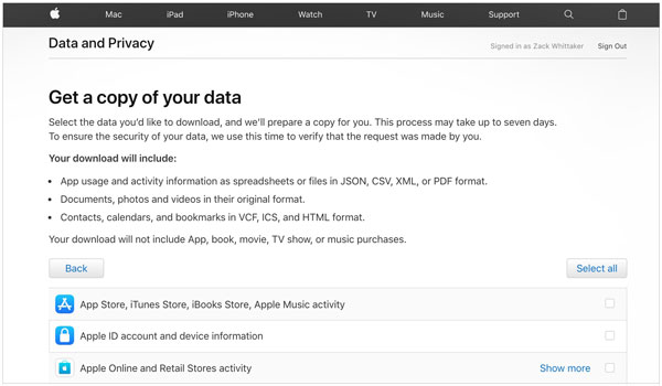 通过 Apple 请求访问 iPhone 上 Apple Music 上的所有歌曲
