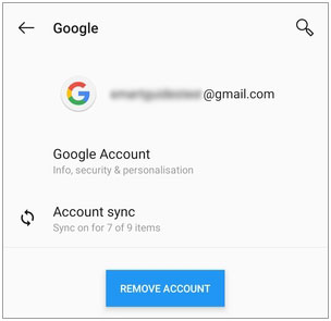 manually deactivate google account on your android phone
