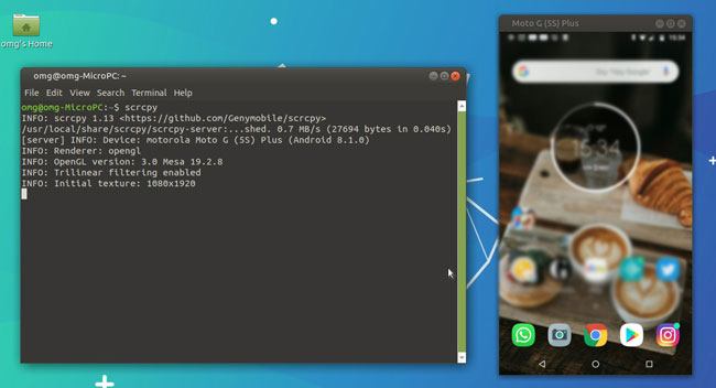 cast android to pc with scrcpy app